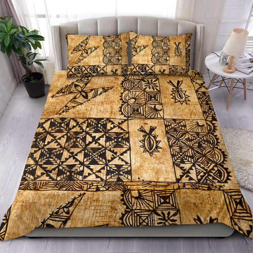 Tonga Bedding Set Tapa Cloth Vintage