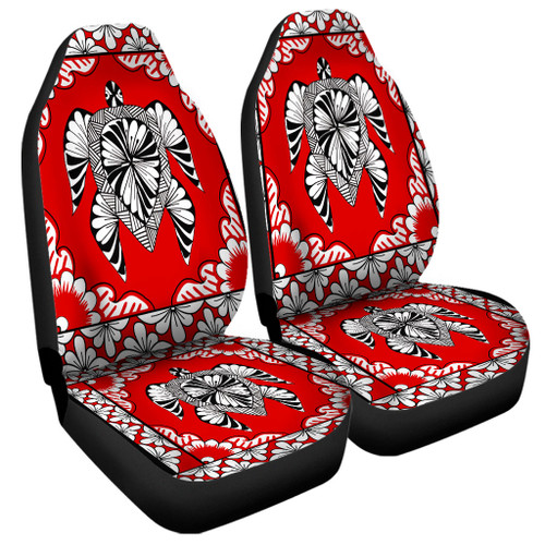 Tonga Car Seat Covers Tapa Turtle Design