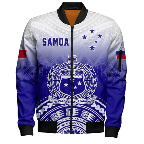 Samoa Bomber Jacket Polynesian Tribal Island Design