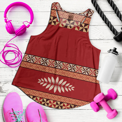 Tonga Women Tank Ngatu Design Pattern