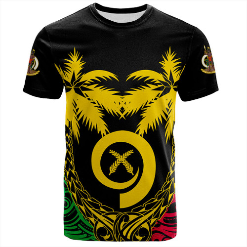 Vanuatu T-Shirt Tribal Pattern Coconut