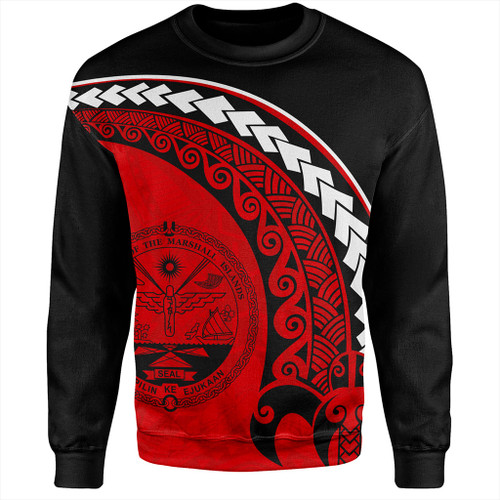 Marshall Islands Sweatshirt Turtle Polynesian Tribal Coat Of Arms