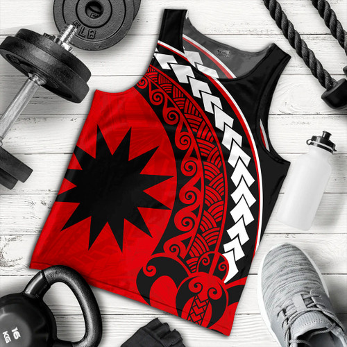 Nauru Tank Top Turtle Polynesian Tribal Coat Of Arms