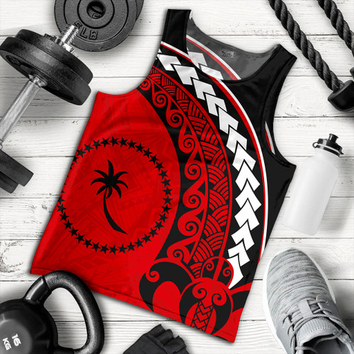 Chuuk State Tank Top Turtle Polynesian Tribal Coat Of Arms