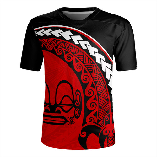 Marquesas Islands Rugby Jersey Turtle Polynesian Tribal Coat Of Arms