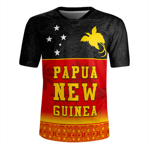 Papua New Guinea Rugby Jersey Tribal Pattern Traditional Culture