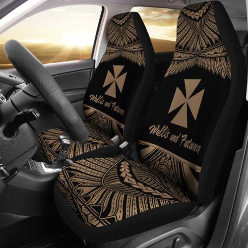 Wallis and Futuna Polynesian Car Seat Covers - Pride Gold Version