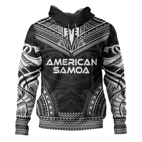 American Samoa Hoodie Custom Personalised Polynesian Chief Tattoo1