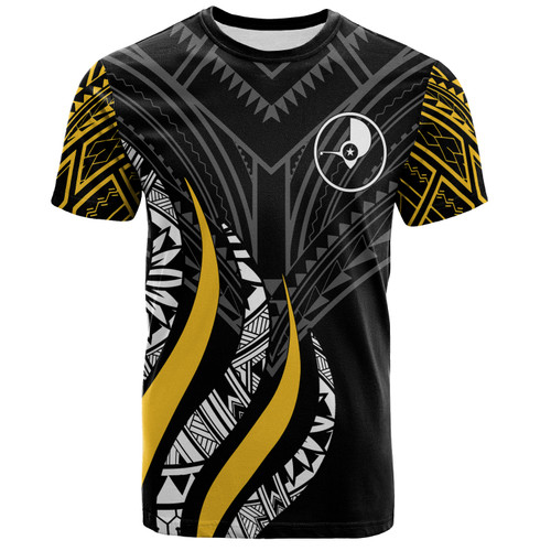 Yap Custom Personalised T-Shirt - Yap Strong Fire Pattern Gold1