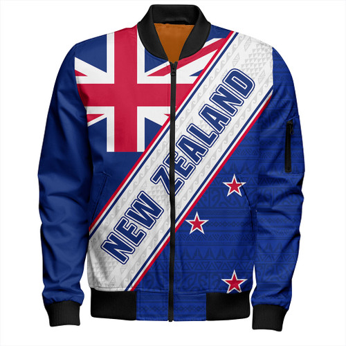 New Zealand Bomber Jacket Maori Tribal Flag Traditional