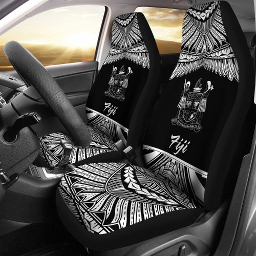 Fiji Polynesian Car Seat Covers - Pride White Version