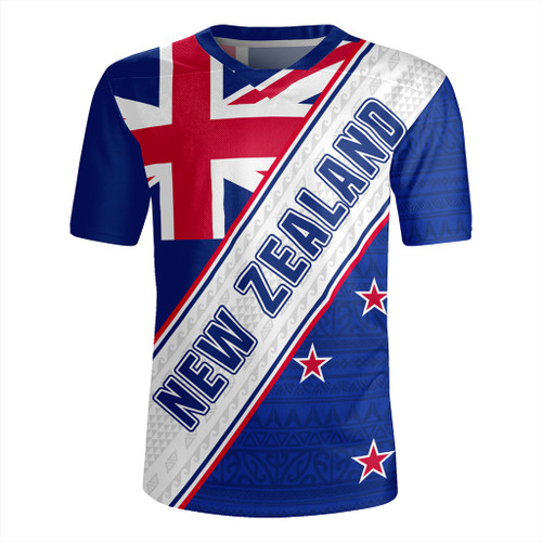 New Zealand Rugby Jersey Maori Tribal Flag Traditional