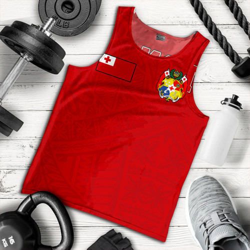 Tonga Tank Top Ngatu Pattern Seal Athletic
