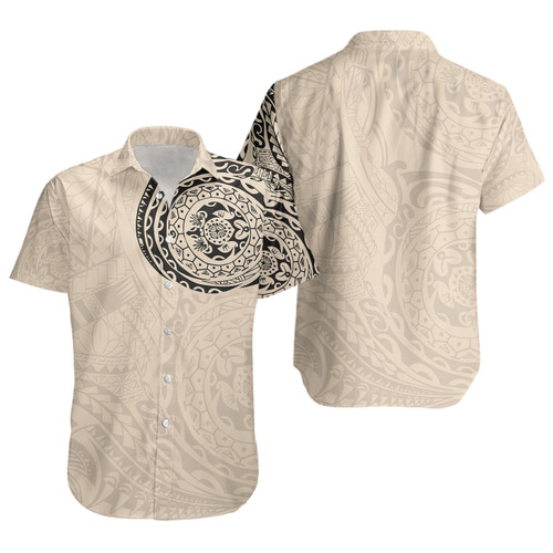Polynesian Short Sleeve Shirt Polynesian Tattoo Style Version 2.0 Nude1