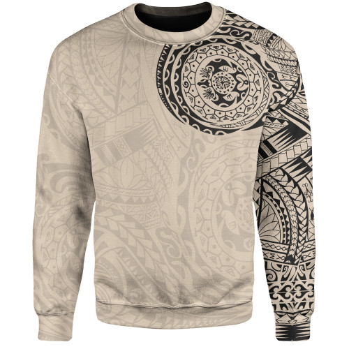 Polynesian Sweatshirt Polynesian Tattoo Style Version 2.0 Nude1