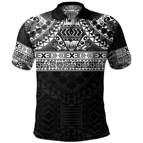 Polynesian Polo Shirt Traditional Tribal Tattoos1