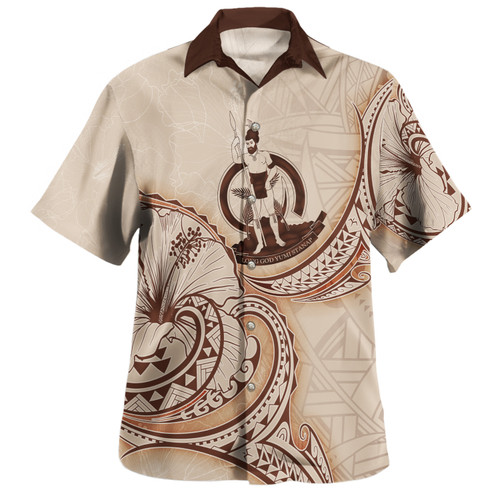 Vanuatu Hawaiian Shirt Hibiscus Flowers Vintage Style