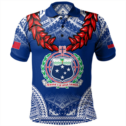 Samoa Polo Shirt Coat Of Arms Ula Fala Original Style