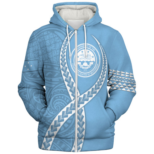 Federated States of Micronesia Sherpa Hoodie Tribal Polynesian In My Heart
