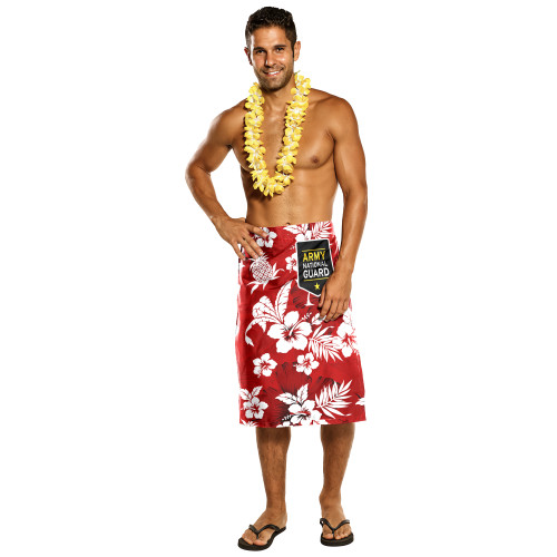 Samoa Lavalava Custom Army National Guard Hibiscus Flower