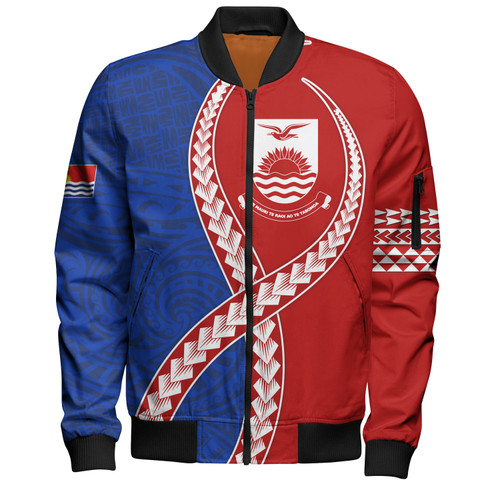 Kiribati Bomber Jacket Tribal Polynesian In My Heart