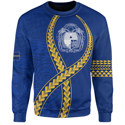 Nauru Sweatshirt Tribal Polynesian In My Heart
