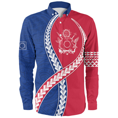 Cook Islands Long Sleeve Shirt Tribal Polynesian In My Heart
