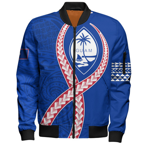 Guam Bomber Jacket Tribal Polynesian In My Heart