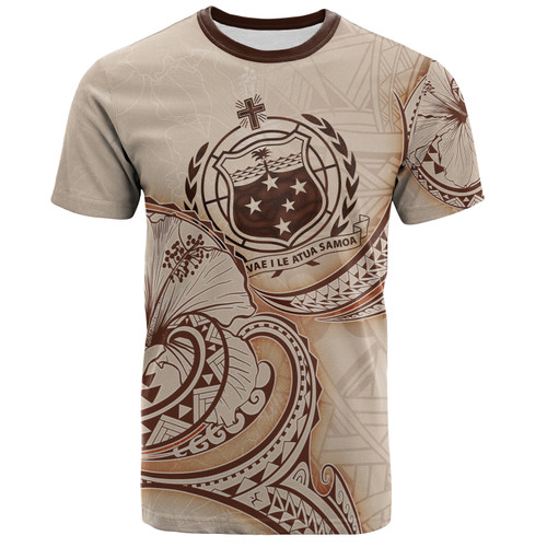 Samoa T-Shirt Hibiscus Flowers Vintage Style1