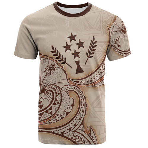 Kosrae T-Shirt Hibiscus Flowers Vintage Style1