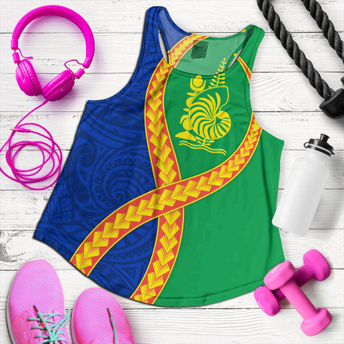 New Caledonia Women Tank Tribal Polynesian In My Heart