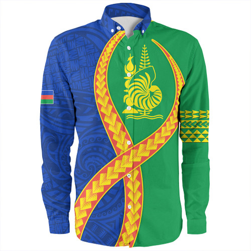 New Caledonia Long Sleeve Shirt Tribal Polynesian In My Heart