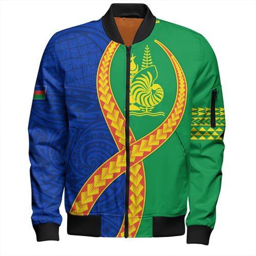 New Caledonia Bomber Jacket Tribal Polynesian In My Heart