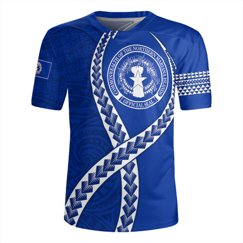Northern Mariana Islands Rugby Jersey Tribal Polynesian In My Heart