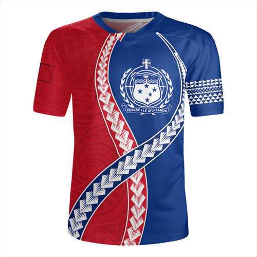 Samoa Rugby Jersey Tribal Polynesian In My Heart