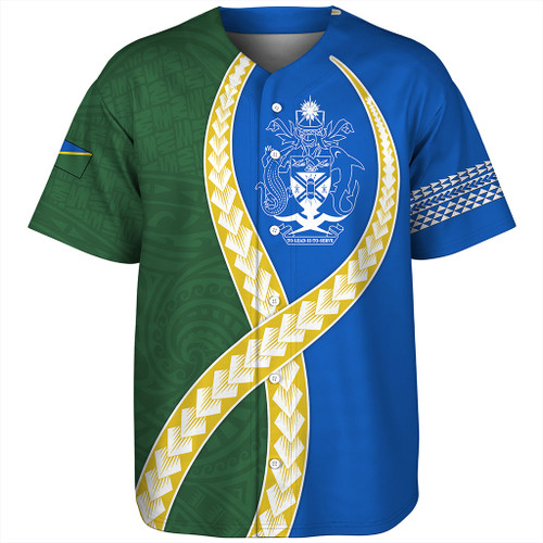 Solomon Islands Baseball Shirt Tribal Polynesian In My Heart