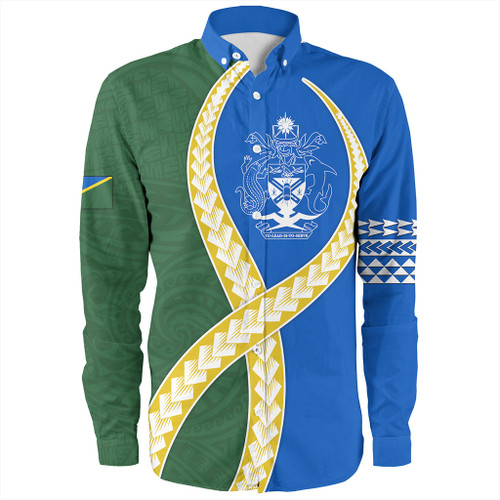 Solomon Islands Long Sleeve Shirt Tribal Polynesian In My Heart