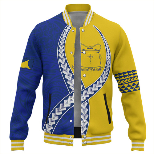 Tokelau Baseball Jacket Tribal Polynesian In My Heart