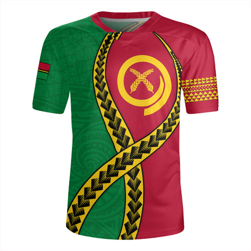 Vanuatu Rugby Jersey Tribal Polynesian In My Heart