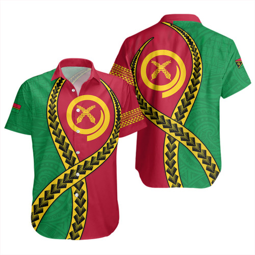 Vanuatu Short Sleeve Shirt Tribal Polynesian In My Heart