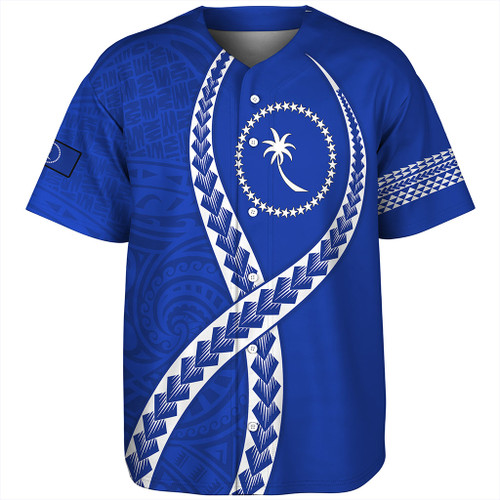 Chuuk State Baseball Shirt Tribal Polynesian In My Heart