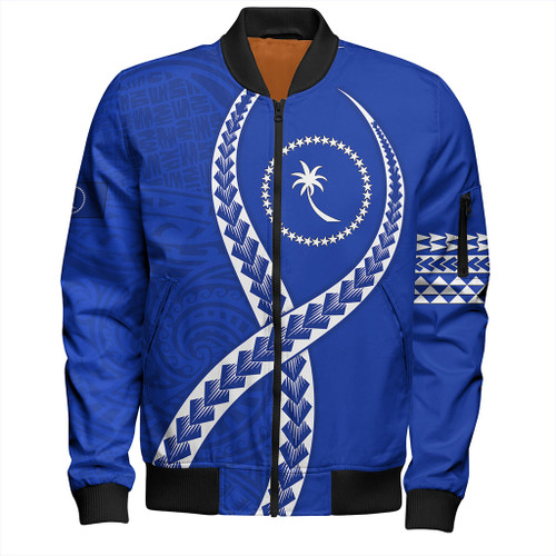 Chuuk State Bomber Jacket Tribal Polynesian In My Heart