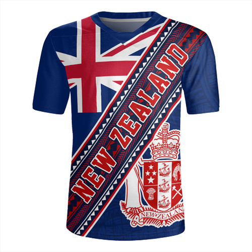 New Zealand Rugby Jersey Flag And Coat Of Arms
