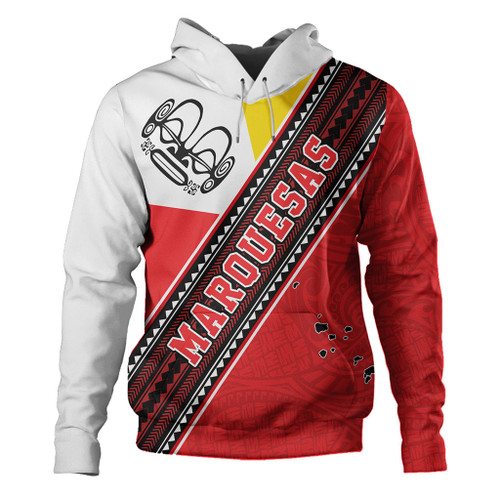 Marquesas Islands Hoodie Flag And Coat Of Arms