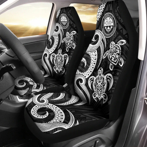 Federated States of Micronesia Car Seat Covers - White Tentacle Turtle