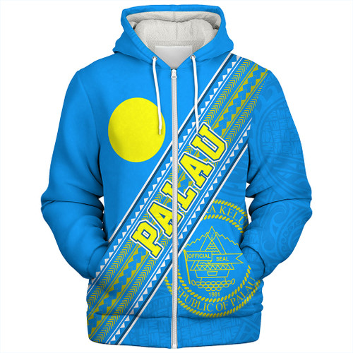 Palau Sherpa Hoodie Flag And Coat Of Arms