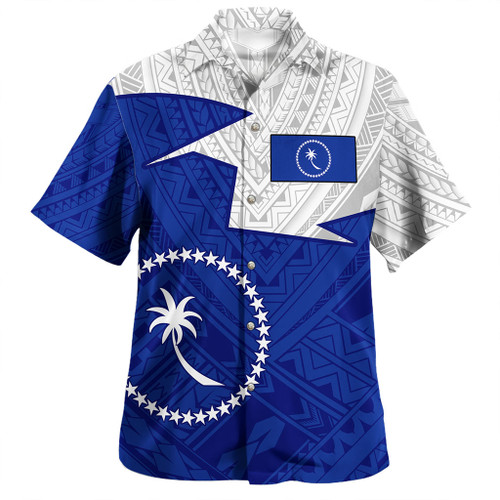 Chuuk State Hawaiian Shirt Polynesian Tattoo Flag And Coat Of Arms