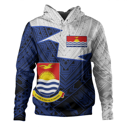 Kiribati Hoodie Polynesian Tattoo Flag And Coat Of Arms