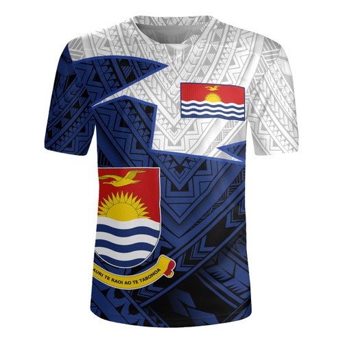 Kiribati Rugby Jersey Polynesian Tattoo Flag And Coat Of Arms