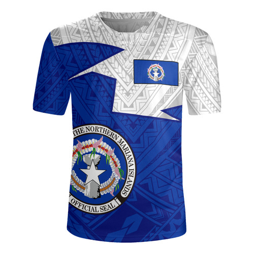Northern Mariana Islands Rugby Jersey Polynesian Tattoo Flag And Coat Of Arms